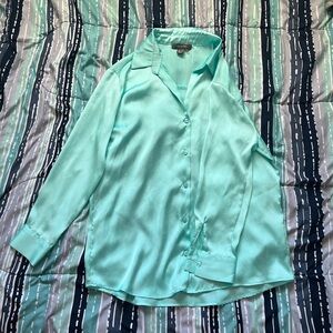 Primark Turquoise Satin blouse